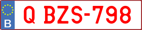 Trailer License Plate